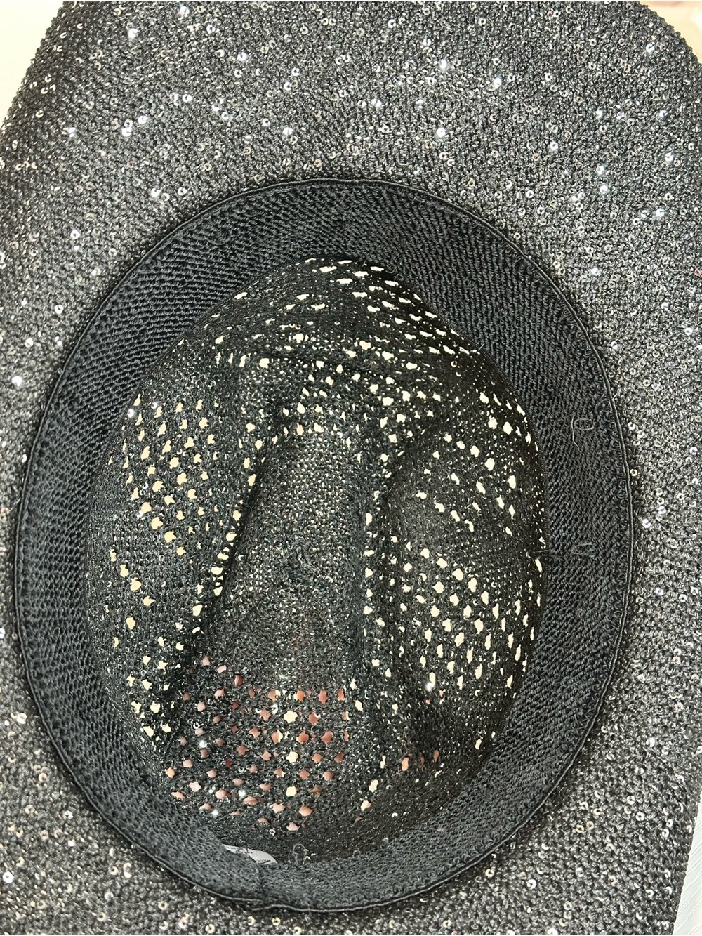 La Valentina Black Sequin Cowboy Hat - Picture 5 of 5